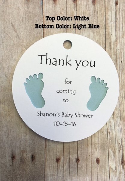 shower quotes baby u thank Feet you Round coming Gift Tags Thank ~ with Baby for