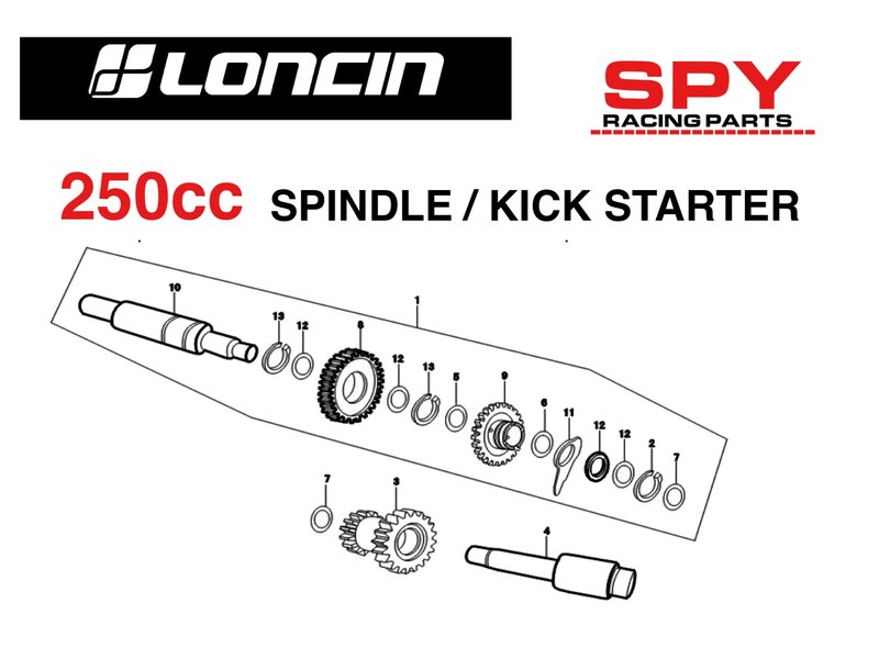 250cc loncin engine diagrams spy racing engine parts | Spy Racing Parts