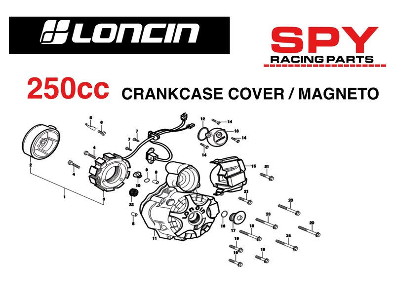 250cc loncin engine diagrams spy racing engine parts | Spy Racing Parts