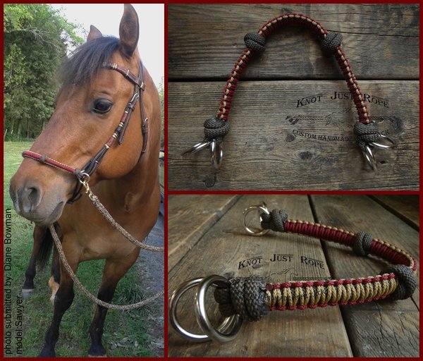 Bitless Sidepull Noseband Attachment Knot Just Rope