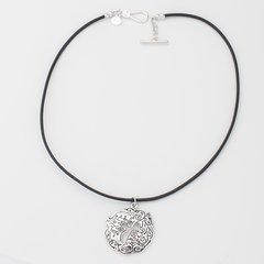 Leather Necklace w/ YANA Flow Pendant