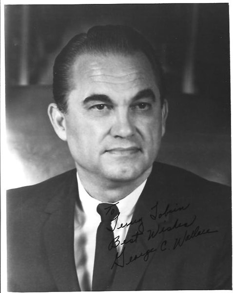 Segregationist Georgia Gov. George Wallace Inscribes Photograph; ALS ...