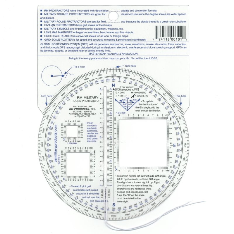 Using The British Military Protractor for Map Reading - Blog