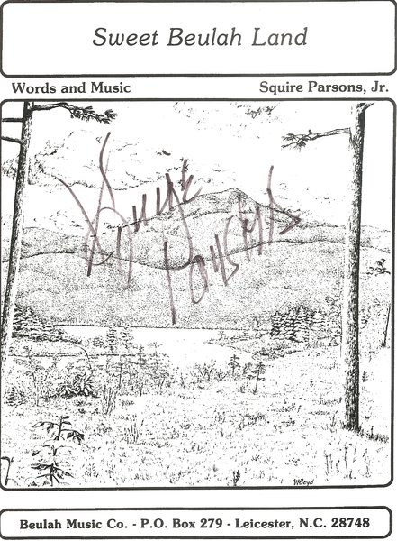 Sweet Beulah Land Sheet Music Squire Parsons