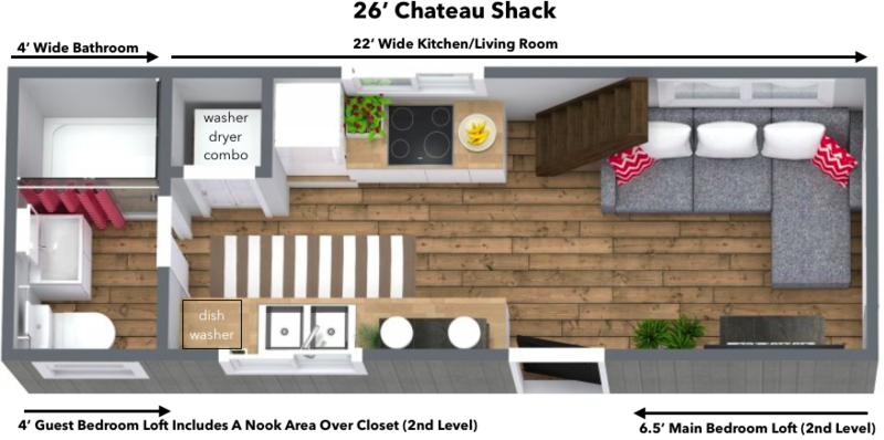 26 Chateau Shack Tiny Home On Wheels