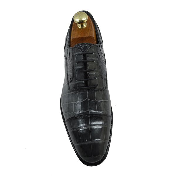Caporicci 1102 Grey Baby Allligator Shoes | Cellini Uomo Fine Italian ...