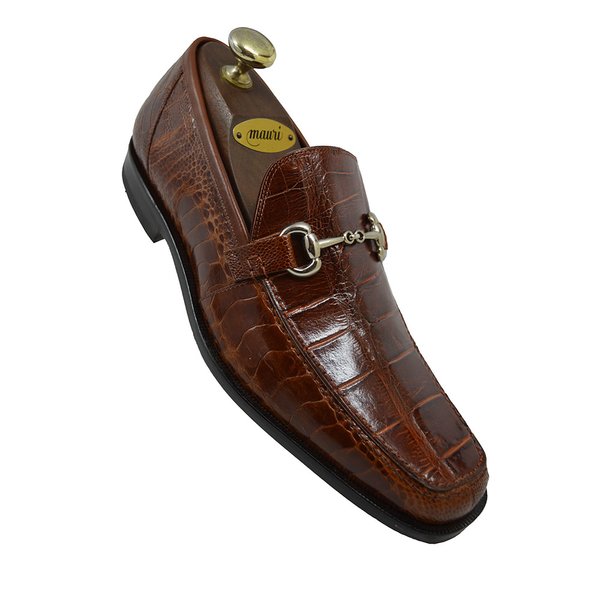 Mauri 4692 Cognac Alligator Slip On Loafer | Cellini Uomo Fine Italian ...