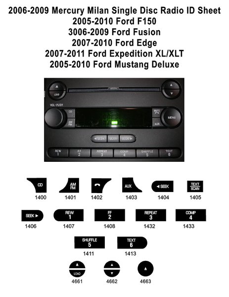 Ford fusion radio phone button #5