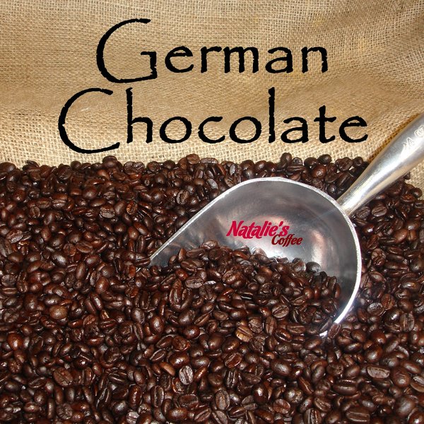 German Chocolate Fresh Roasted Gourmet Flavored Coffee Natalie's