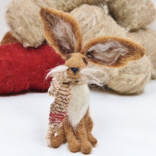 Hare Needle Felting Kit For Beginners Needle felting kits for