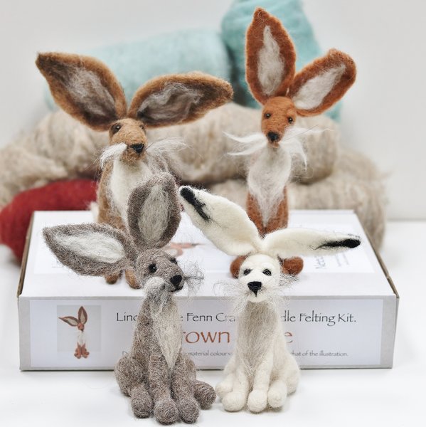 Hare Needle Felting Kit For Beginners Needle felting kits for