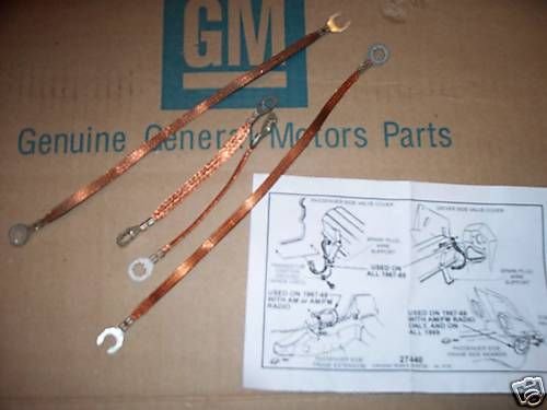 ground strap set 67 68 69 Chevy Chevelle Malibu El Camino ... chevy truck painless wiring harness 