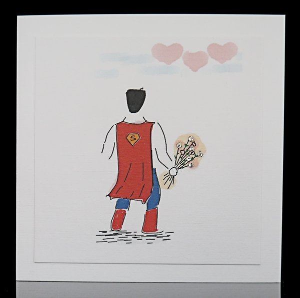 Luxury personalised greetings card valentine's day