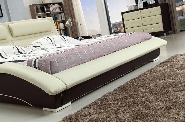 Napoli Platform bed (Cream over Mocha) | Modern Bedroom ...