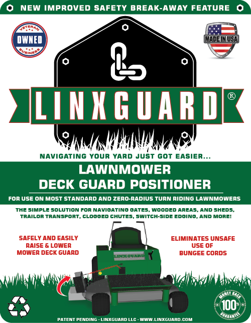 LINXGUARD Mower Deck Guard / Chute Positioner