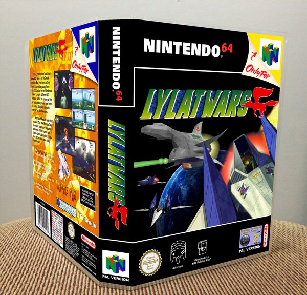 Lylat Wars N64 video game case Game Case King Custom Game Cases for