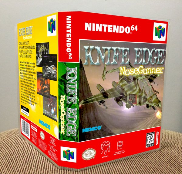 Knife Edge Nose Gunner N64 video game case Game Case King Custom