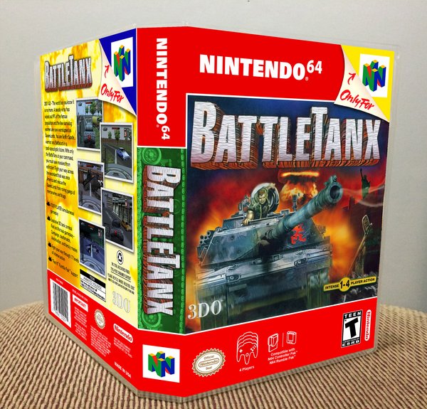 BattleTanx N64 video game case Game Case King Custom Game Cases for