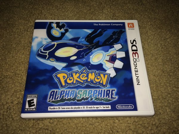 Pokemon Alpha Sapphire 3DS Game Case | Game Case King - Custom Game ...