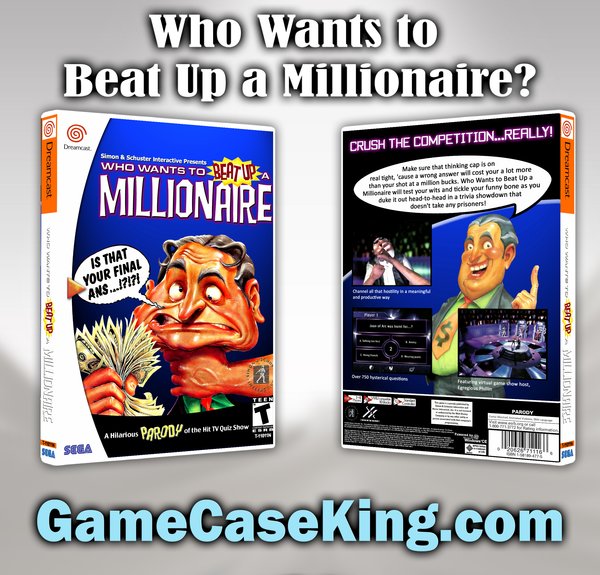 Who Wants to Beat Up a Millionaire? Sega Dreamcast Game Case Game