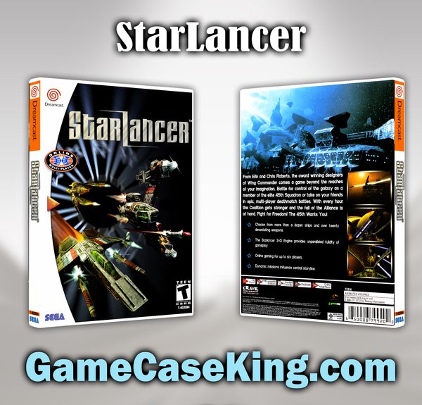 StarLancer Sega Dreamcast Game Case Game Case King Custom Game