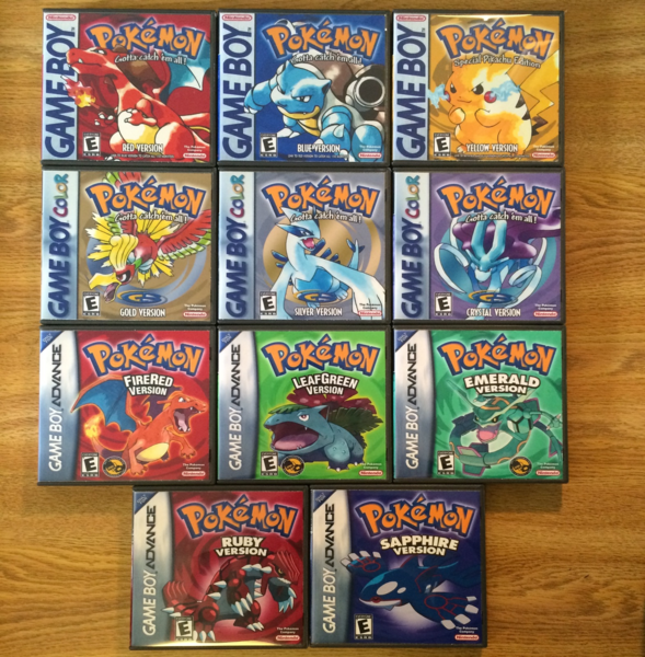 Pokemon 11 Case Gameboy Lot | Game Case King - Custom Game Cases for ...