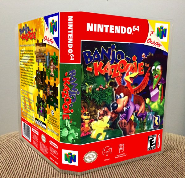 BanjoKazooie N64 game case bundle Game Case King Custom Game Cases