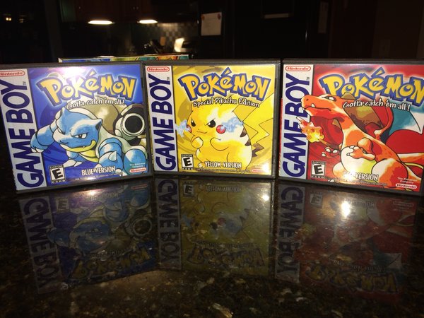 Pokemon Red, Blue, Yellow Game Case Bundle with slip cover | Game Case ...