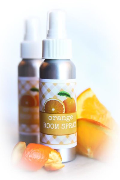 Fresh Orange Non Toxic Room Spray, Air Freshener and 