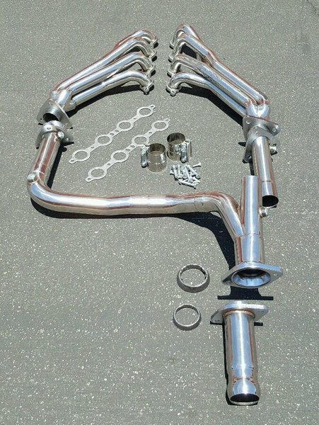 LONG TUBE HEADERS +Y-PIPE FOR 07-13 GMT900 AVALANCHE\/SILVERADO 4 ...