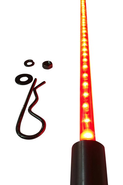 RED LED LIGHT WHIP | MILLAR LIGHT BARS - FX WHIPS, LLC