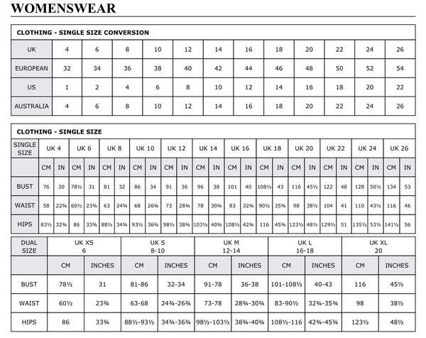 womens clothing size guide uk