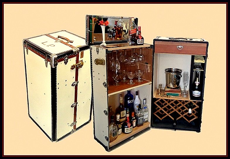 vuitton steamer trunk bar