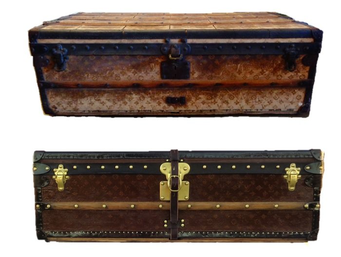 Rare Louis Vuitton Auto Trunk in Great Condition  Randall Barbera Antique  Trunk Restoration and Design