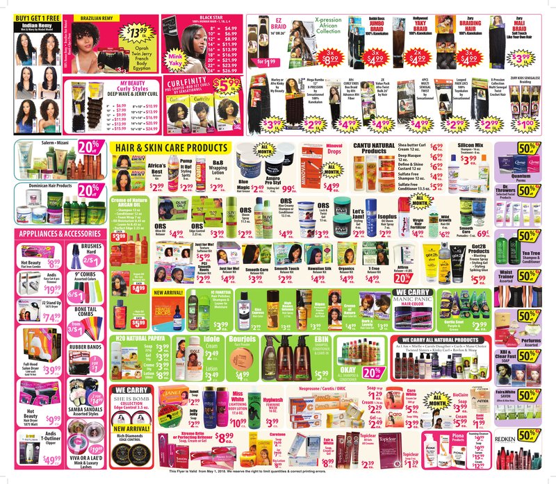 Monthly Sale Ad Diamond Girl Beauty Supply
