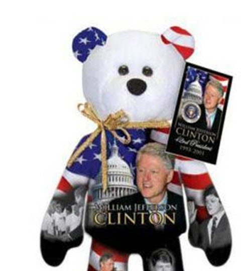 clinton's big teddy bear