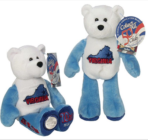 Coin Bears 2000 Collectible State Quarter Coin Bears 6 10 Gifts