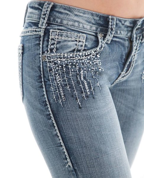 Cowgirl Tuff Co. Jeans Crystal Waterfall | Cattlelac Cowgirl & Co.