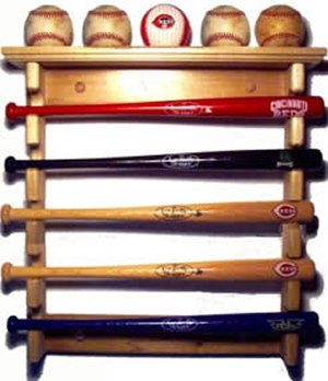 Stagg Sports - Mini Baseball Bat Holder, Mini Bat Rack