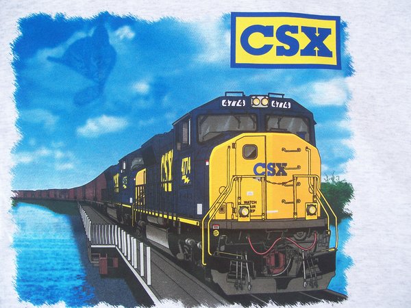 CSX Chessie Lives SD70ACe Railroad T-Shirt **DISCONTINUED | Locomotive ...