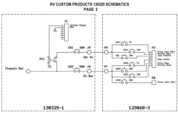 RV Custom Battery Control Center 130325 | pdxrvwholesale country coach wiring schematic 