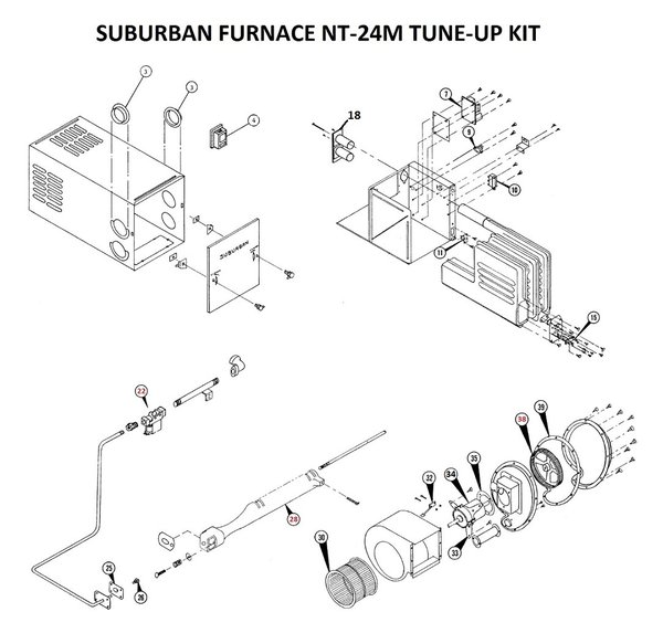 Suburban Furnace Model NT-24M Parts | pdxrvwholesale parallax converter wiring diagram 