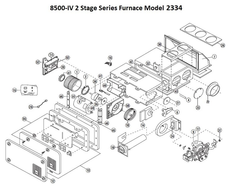 Atwood Furnace Parts View