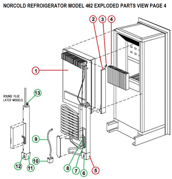 Norcold Refrigerator Model 462 Heat Element TuneUp Kits pdxrvwholesale
