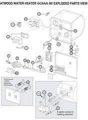 Atwood Water Heater Tune-Up Kits | pdxrvwholesale atwood gch6a 10e parts diagram 
