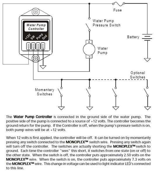 Intellitec Water Pump Controller, 10 Amp, Latching, 00-00145-100