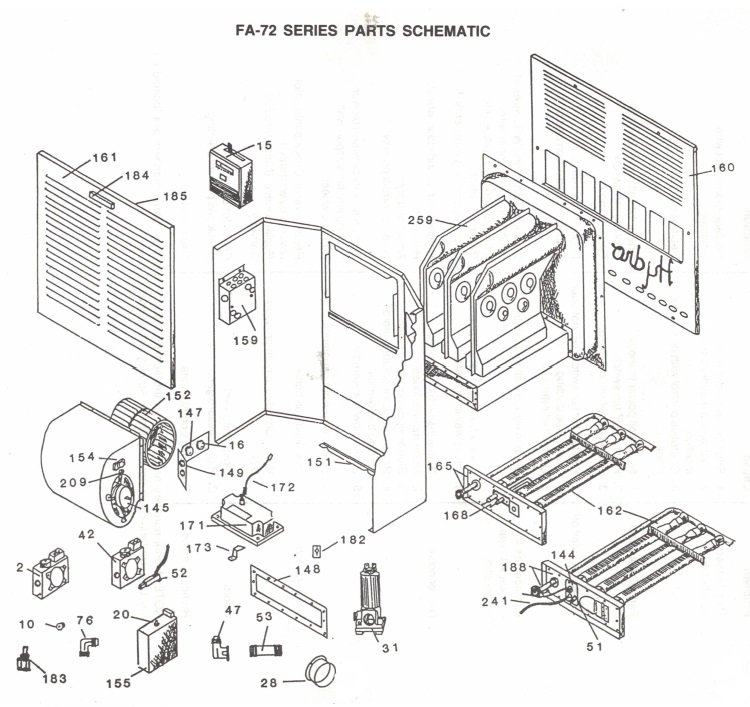 coleman furnace parts diagrams