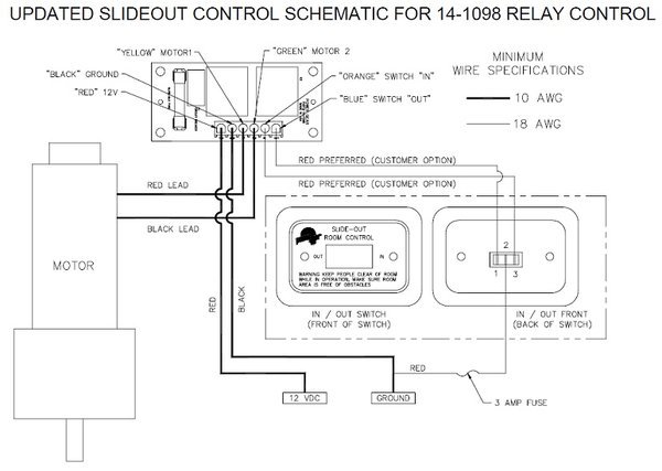 Power Gear Slide Out Controller 14-1098 | pdxrvwholesale atwood power switch wiring diagram 