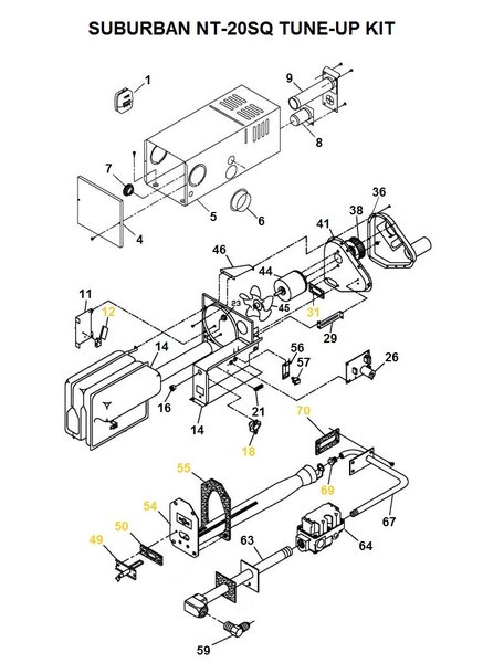 Suburban Furnace Model NT-20SQ Parts | pdxrvwholesale monaco rv wiring diagram 