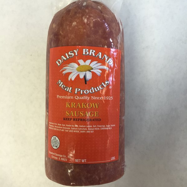 Krakow (2 lb piece) Prasky, Minced Ham, Daisy Brand, Frankfurters